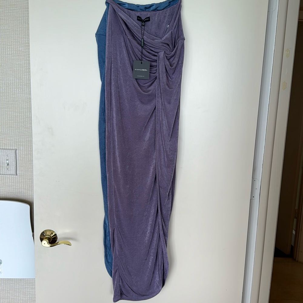 TWO Jluxlabel maxi knot skirts w/ slit